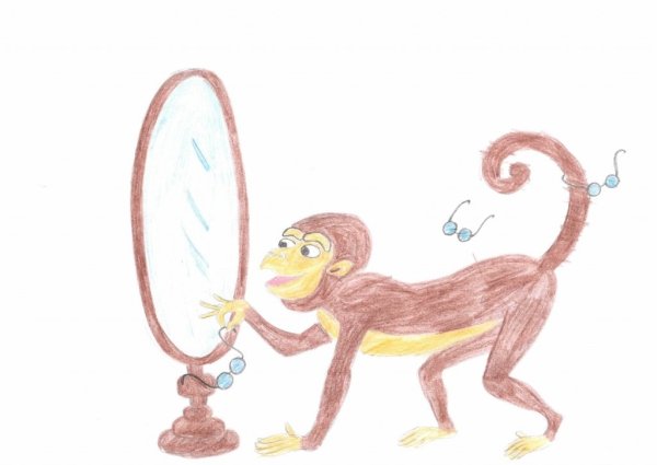 Рисунок к сказке мартышка и очки