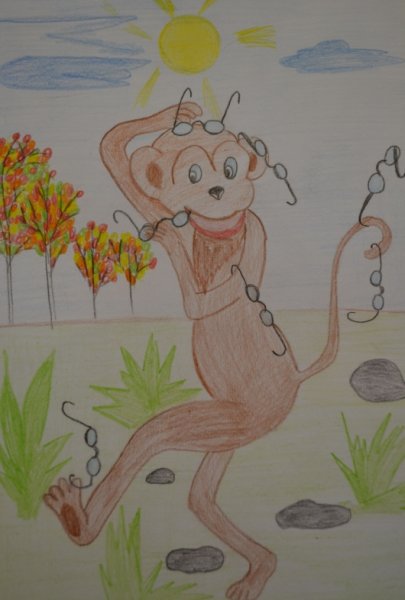 Рисунок к басне мартышка и очки 3 класс