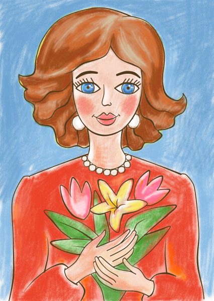 Рисование портрет мамы старшая группа