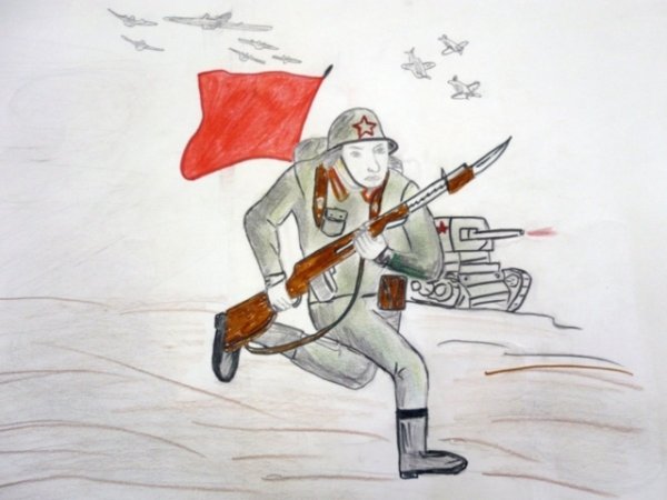 Рисунок солдату