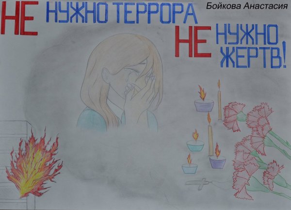 Рисунок на тему борьба с терроризмом