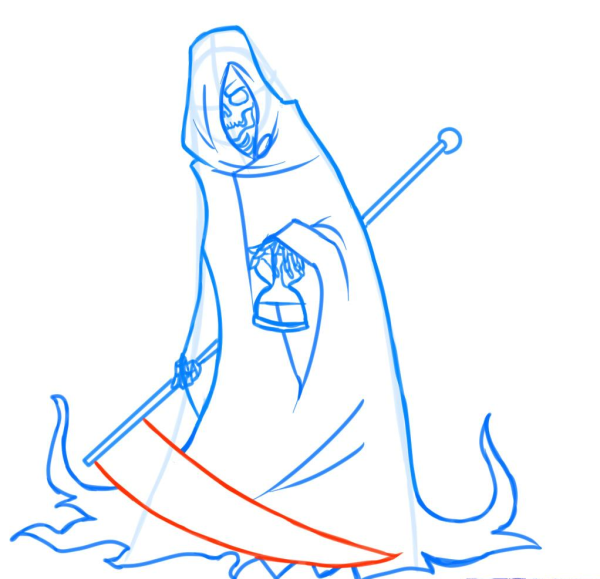 Нарисовать смерть карандашом