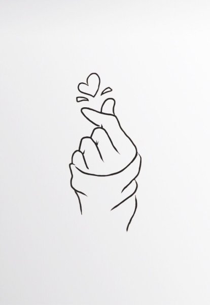 Рисунки рук для срисовки легкие