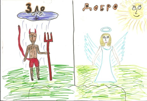 Добро и зло рисунок