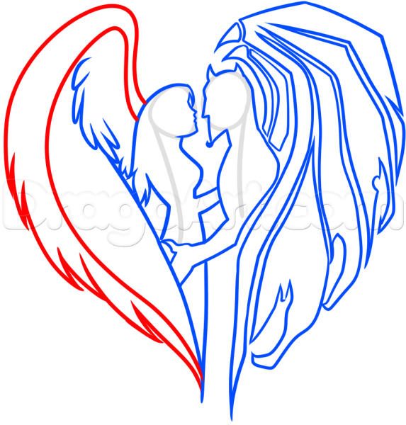 Изобразить добро и зло