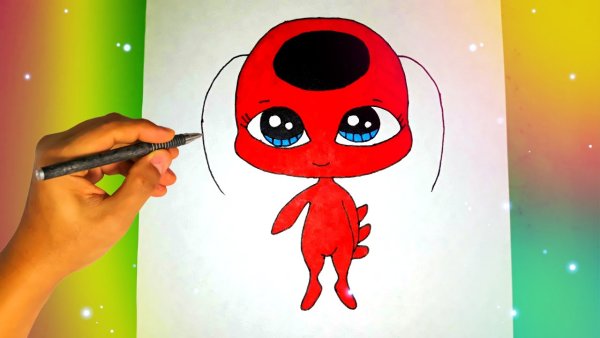 Леди баг рисунок для срисовки