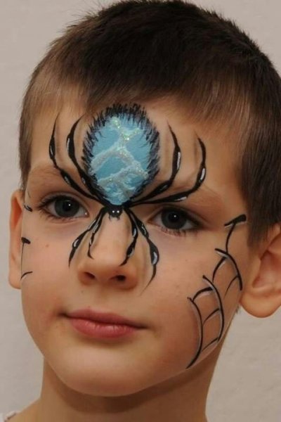 Аквагрим паук