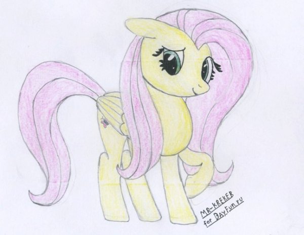 Милые рисунки лёгкие пони