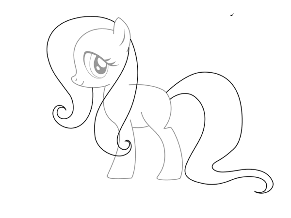 Пони рисунок для детей лёгкий