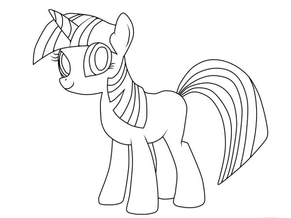 Рисунки пони легкие