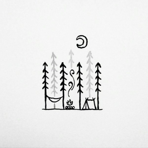 Маленькие рисунки в стиле Минимализм