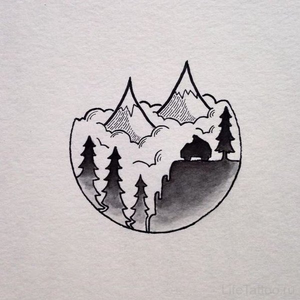 Рисунки для срисовки в круге