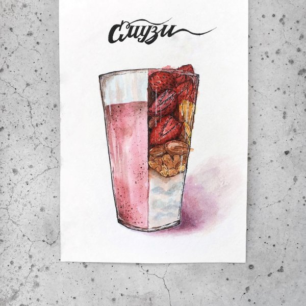 Мохито скетч маркерами