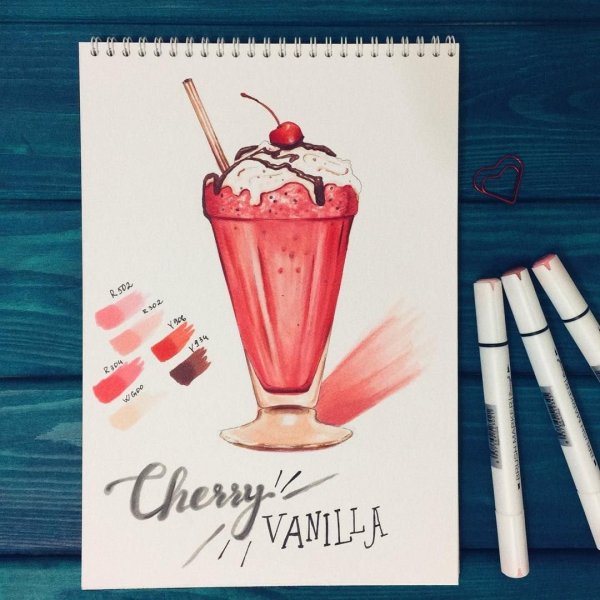 Коктейль рисунок