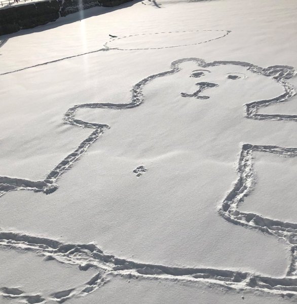 Снег рисунок