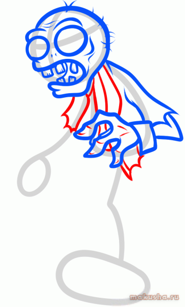 Нарисовать зомби поэтапно