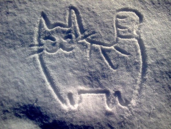 Снег рисунок