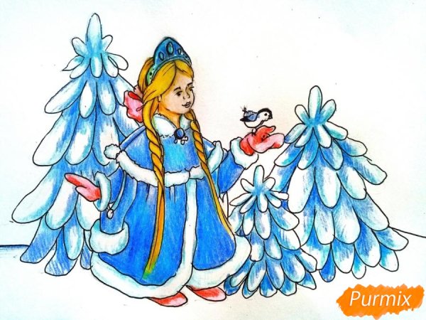 Рисунок Снегурочки