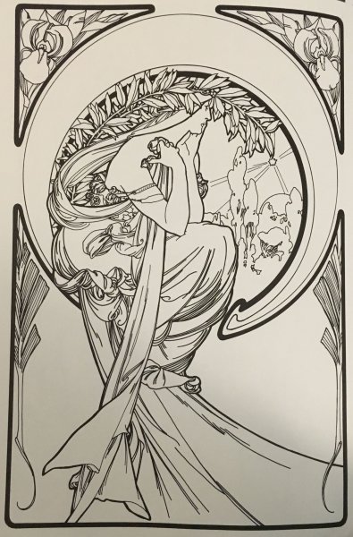 Чертополох ар нуво