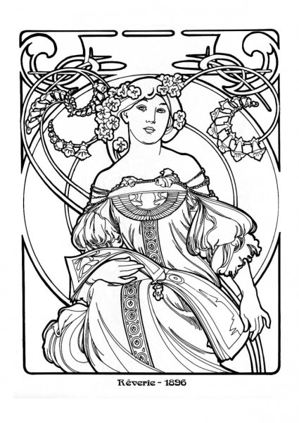 Орнаменты Модерна и ар нуво