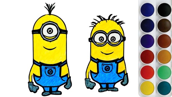 Миньоны для срисовки