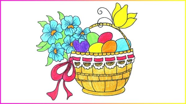 Праздник Пасха рисунок