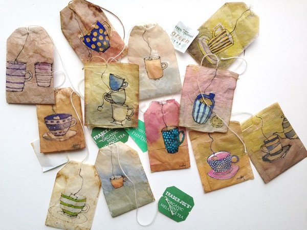 Идеи для рисунков на чайном пакетике