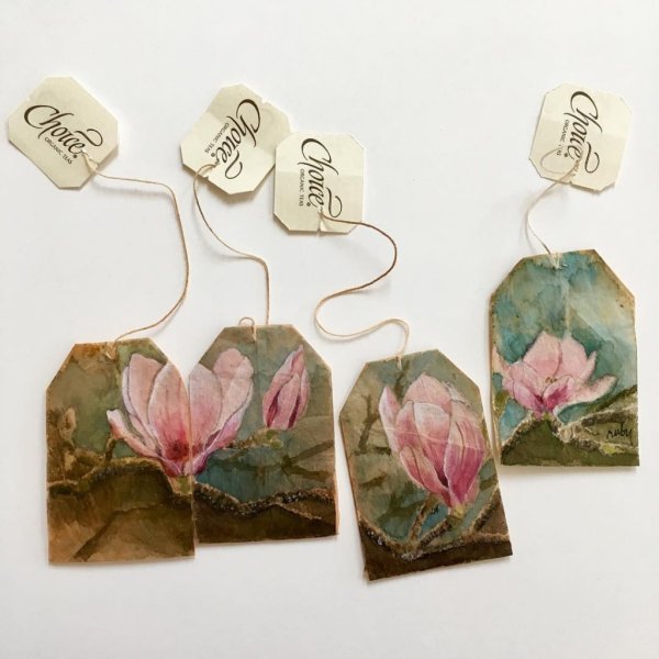 Искусство на чайных пакетиках