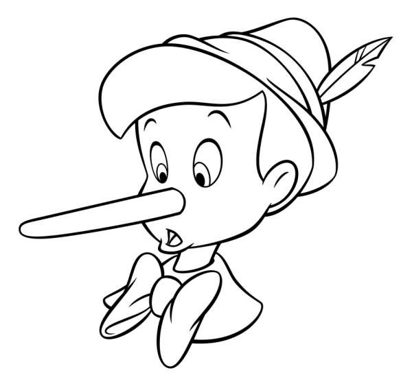 Нос раскраска