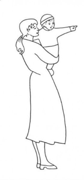 Мать и сын рисунок карандашом