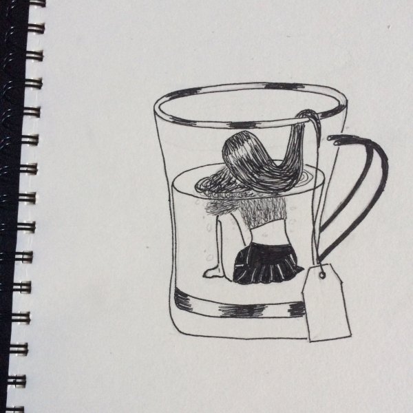 Грустные рисунки для скетчбука