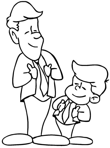 Папа раскраска для детей