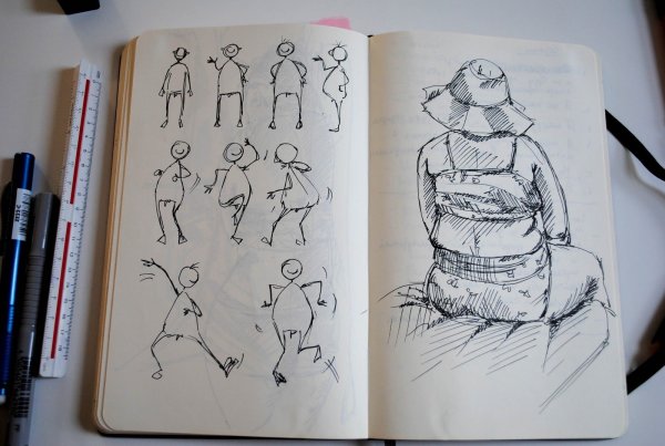 Зарисовки для скетчбука