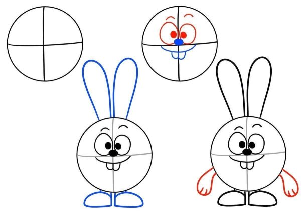 Рисунки поэтапно