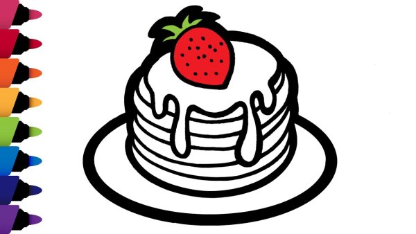 Масленица рисунок карандашом