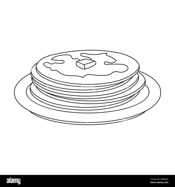 Блины раскраска