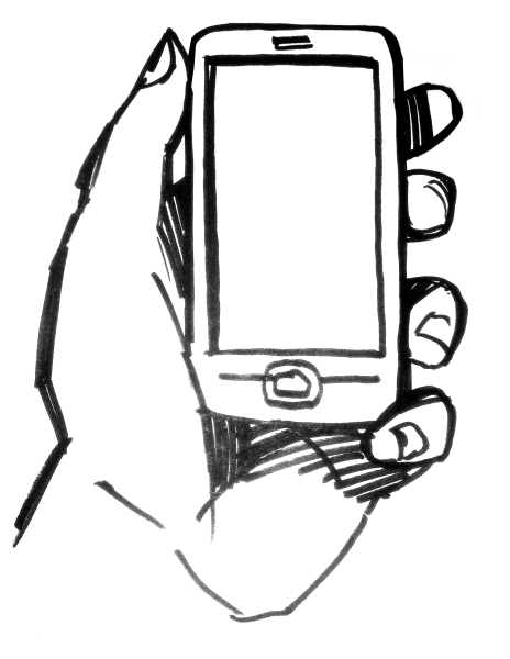 Смартфон рисунок
