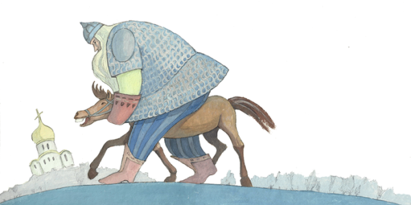 Иллюстрация Илья Муромец и Святогор