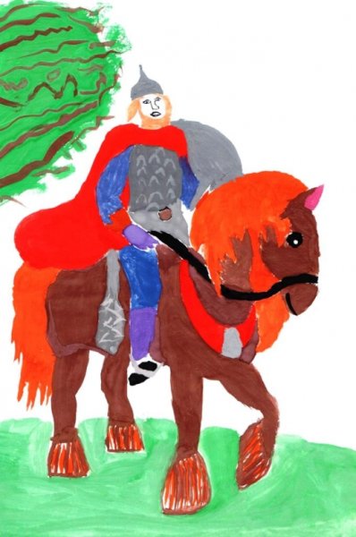 Иллюстрация Илья Муромец и Святогор