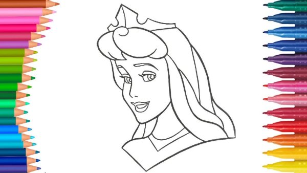 Красавица рисунок легкий