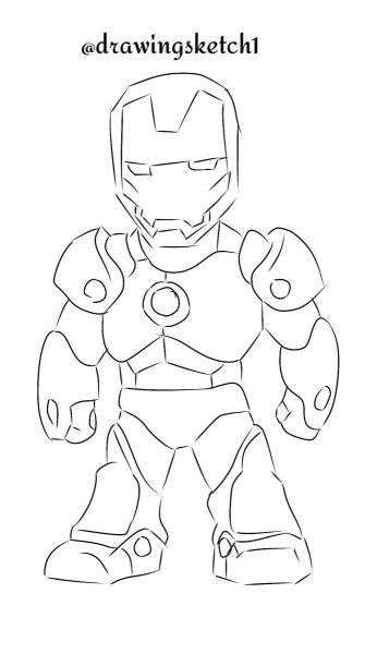 Железный человек для рисования