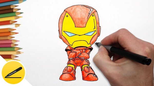 Детские рисунки супергероев фломастером