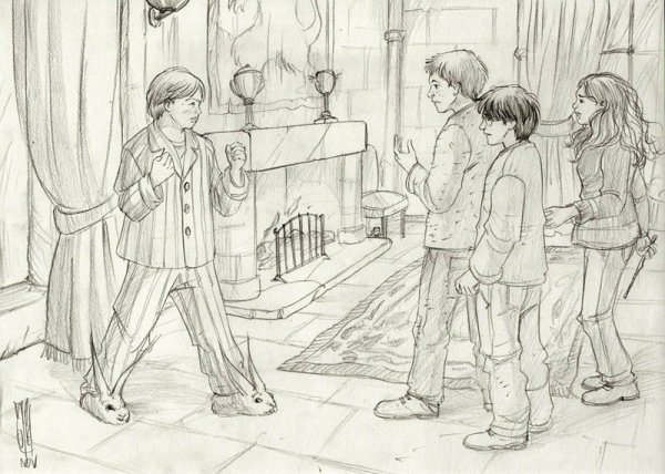 Иллюстрация к книге Гарри Поттер рисунок