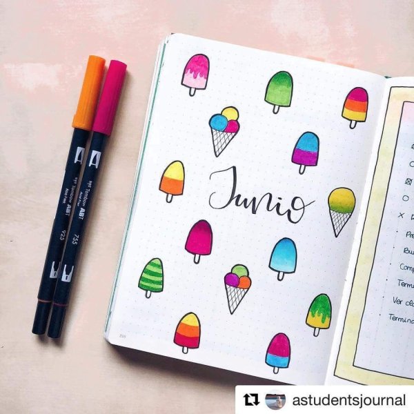 Трекер настроения Bullet Journal