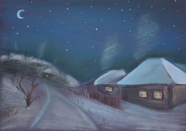 Ночь перед Рождеством рисунок