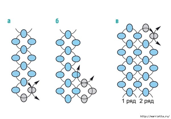 Плетение браслетов из бисера схемы для начинающих пошагово