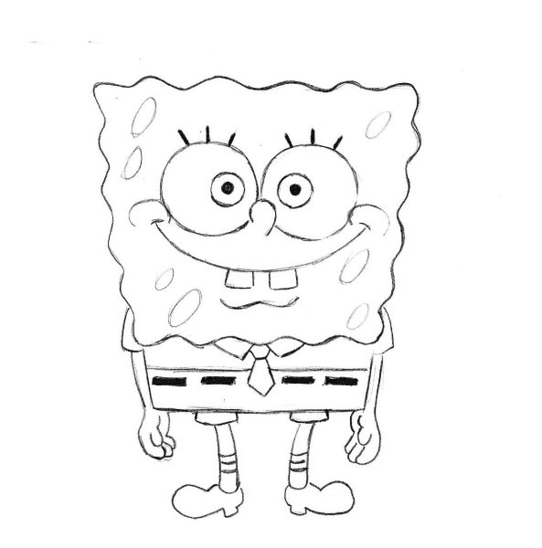 Как нарисовать героев Спанч Боба