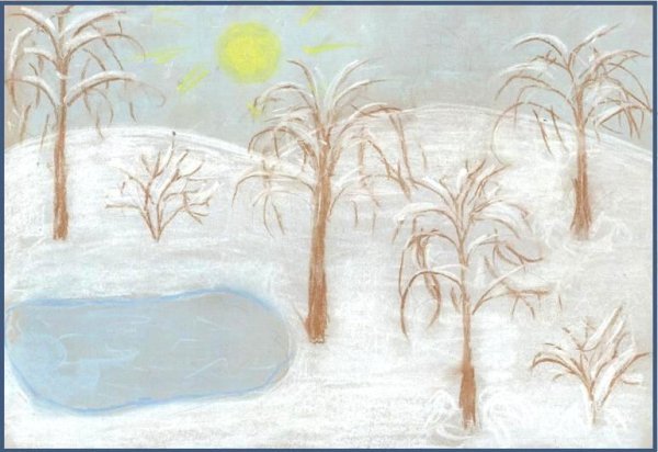 Иллюстрация к стихотворению зимнее утро