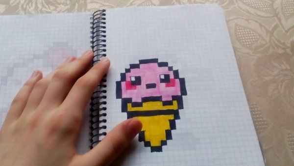 Рисунки для скетчбука по клеточкам