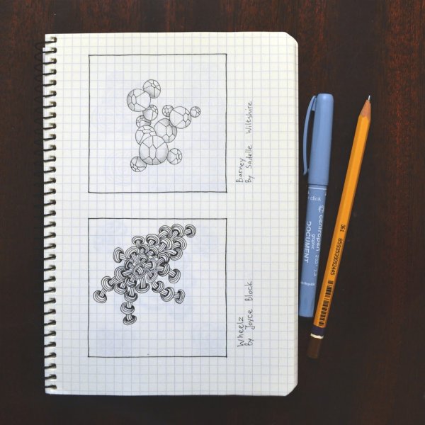 Рисунки в клеточку в блокноте